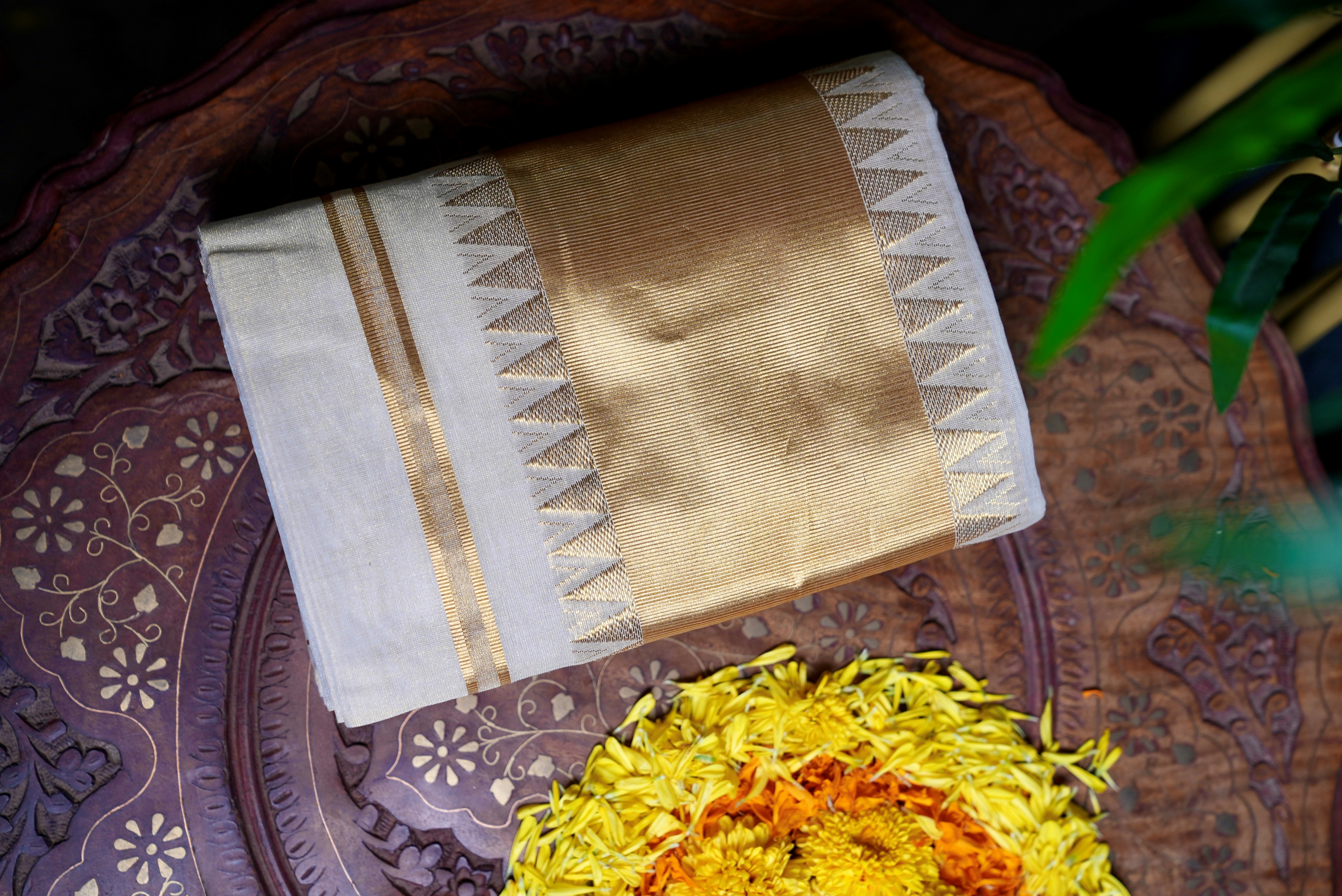 Pure Handloom Premium Tissue Set Mundu – Grand Gold Kasavu Heritage Bridal Collection